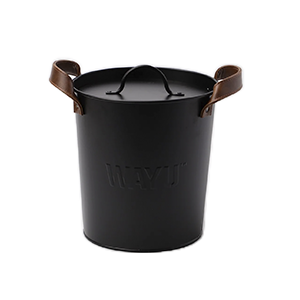 Hielera metálica con tapa negra Wayu